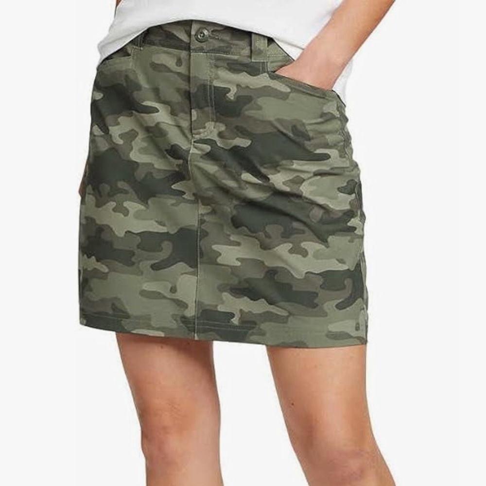 Eddie Bauer Women's Adventurer 2.0 Skort Skirt Camo Print - Size 16